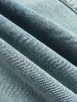 High Street Washed And Worn Denim Hoodie - 1464