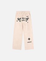 Alphabet Suede Pants