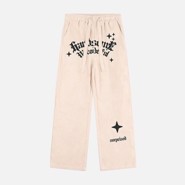 Alphabet Suede Pants