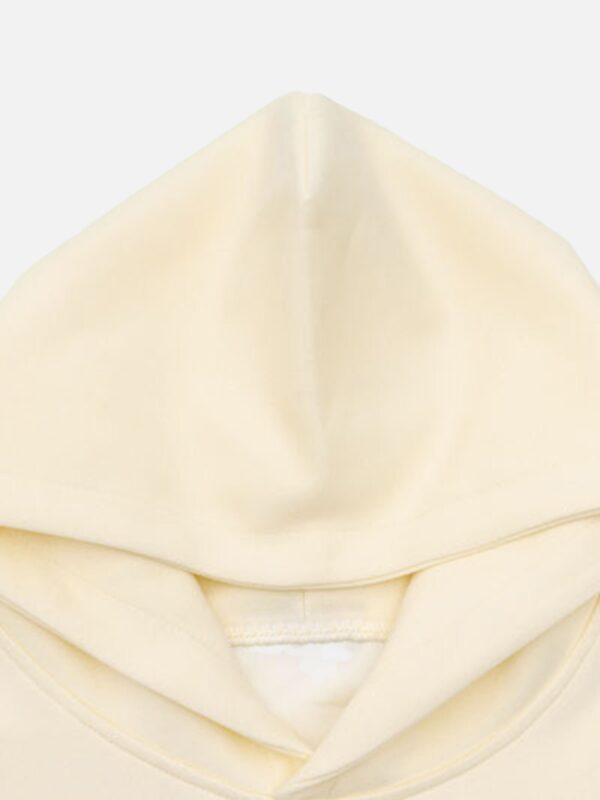 Star Letter Print Hooded Sweatshirt