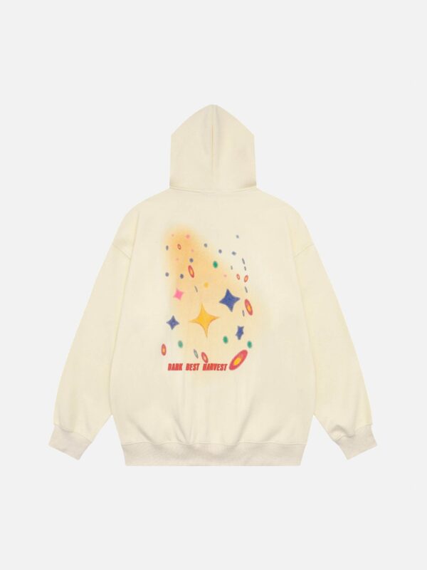 Star Letter Hooded Sweatshirt