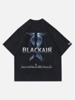 Dark Time Hourglass Print T-shirt
