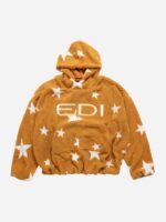 Loose Square Fleece Hoodie