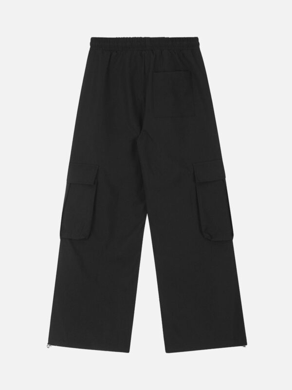 Casual Printed Straight Leg Work Pants