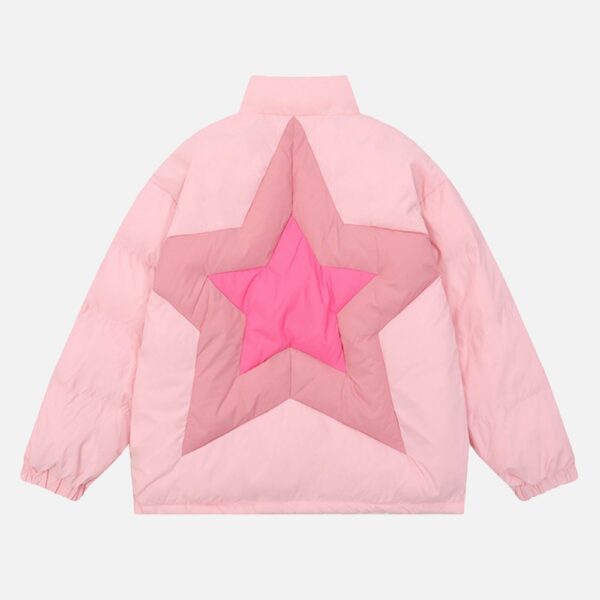 American High Street Stars Thickened With Cotton Stand-up Collar Cotton Jacket - 1560