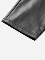 Retro Zipper Pocket Slim Straight Pants