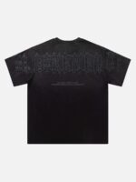Tie-dye Gradient Letter Embroidery T-shirt - 1542