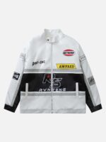 American Vintage Hip-hop Biker Cotton Jacket -1539