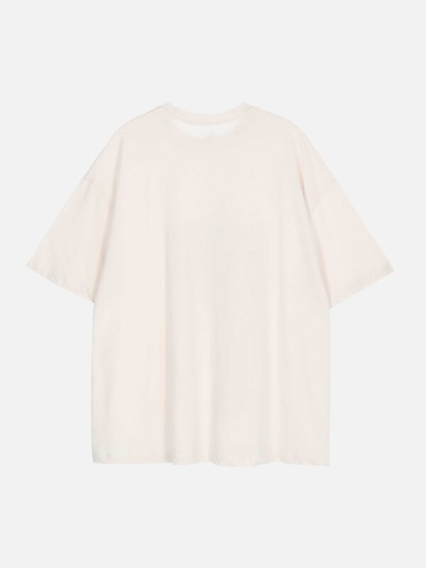 American Tide Loose Print Round Neck T-shirt -1640