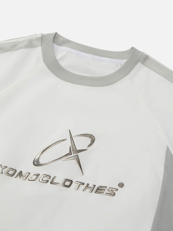 Paneled Print T-shirt -1586