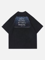 Dark Time Hourglass Print T-shirt