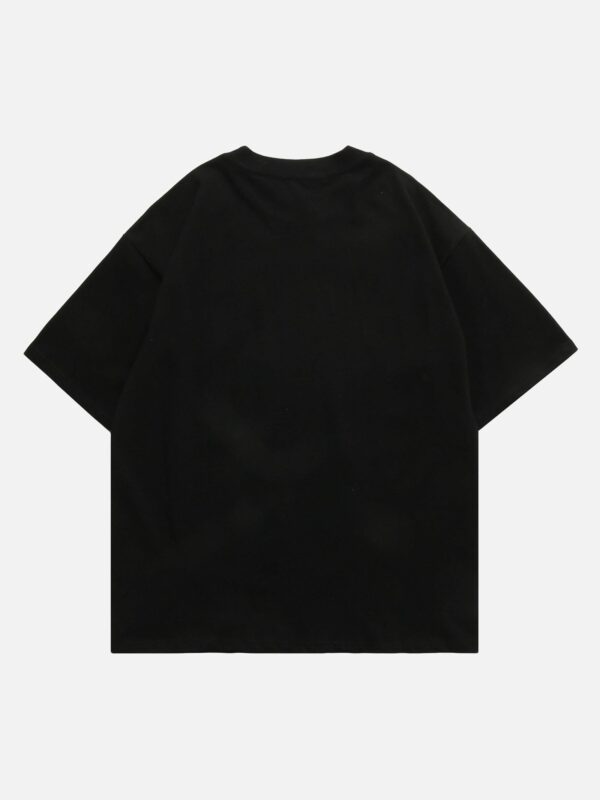 American West Coast Skull Vintage T-shirt Short Sleeve