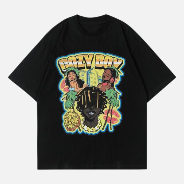 Hip-hop Quirky Retro T-shirt