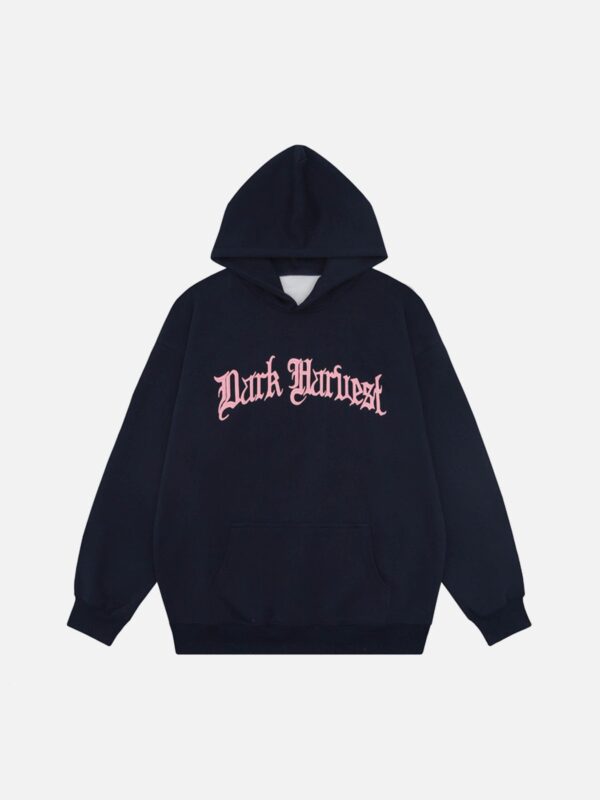 Pentagram Print Hooded Sweatshirt