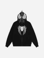 Spider Web Embroidery Eye Viewable Hoodie