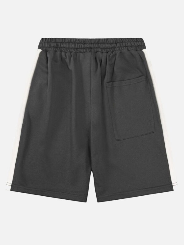 Color-coded Printed Casual Shorts