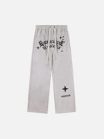Alphabet Suede Pants