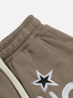 Letter Embroidery Loose Shorts