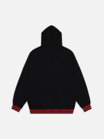 Star Letter Print Hooded Sweatshirt