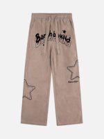 American Casual Suede Loose Pants