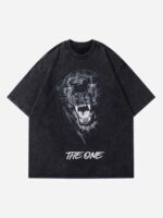 Black Panther Print T-shirt