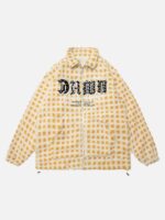 Lamb's Wool Vintage Plaid Jacket