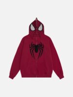 Spider Web Embroidery Eye Viewable Hoodie