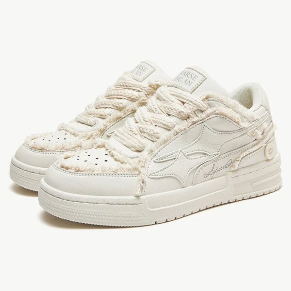 Casual White Board Shoes - 1466