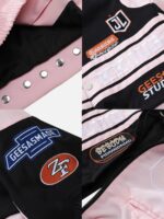 Embroidery Baseball Suit Motorcycle Jacket-1517