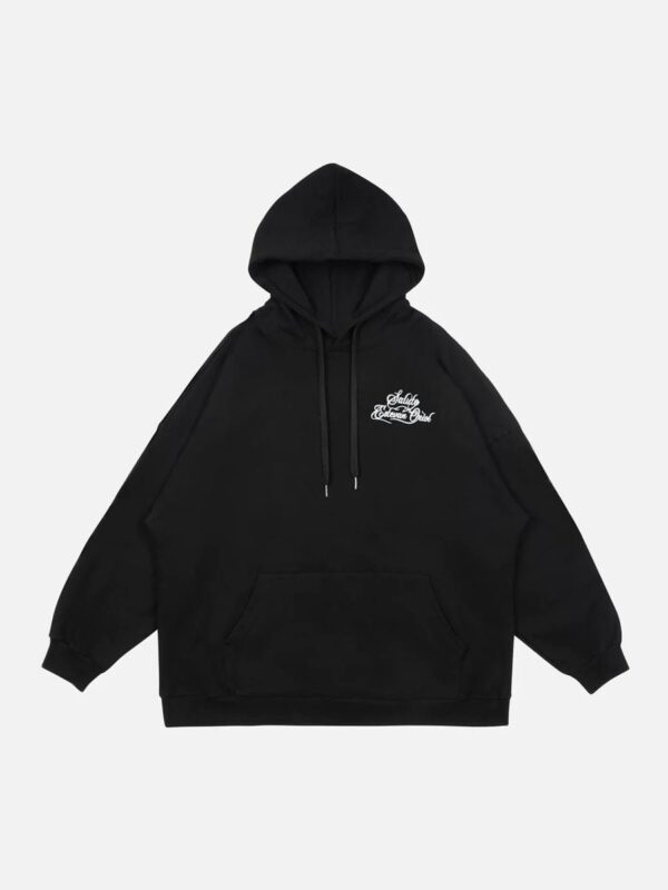Gesture Print Hoodie -1268