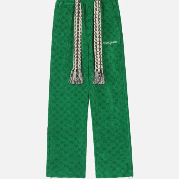 High Waist Straight Cotton Sweatpants -1284
