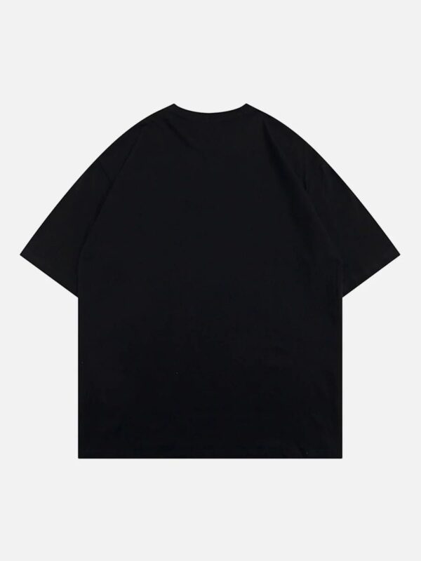 Masked Gangster Portrait Printed T-Shirt-1533