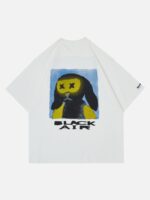 American Cartoon Character Print T-shirt