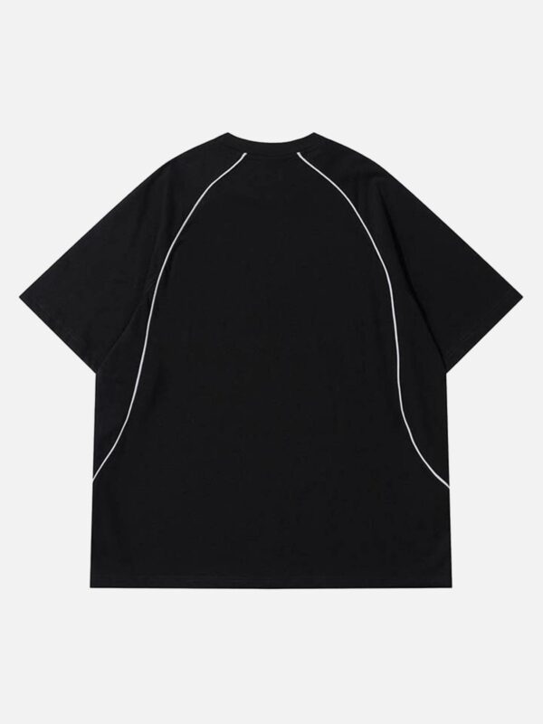 Retro Letter Print T-shirt