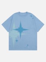 Retro Star Print T-shirt