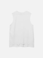 Hip-hop Letter Print Ragged Undershirt