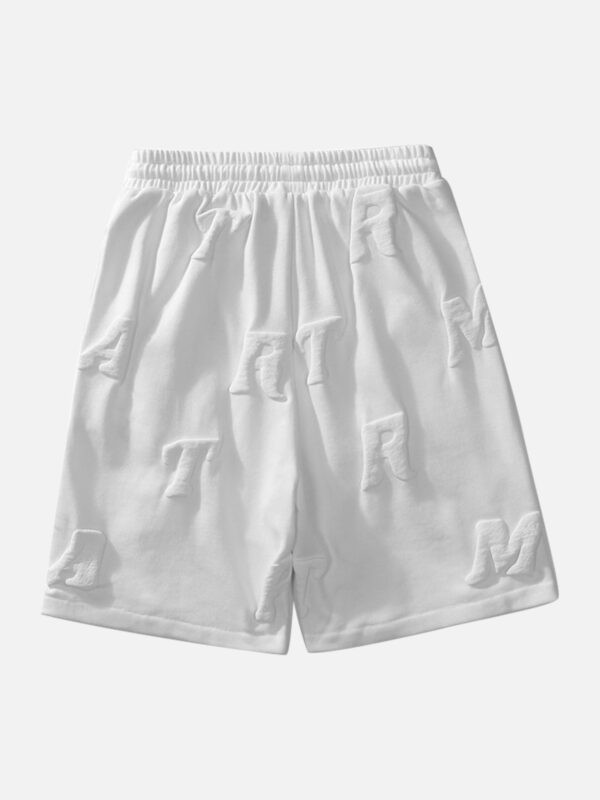 Monogram Embossed Shorts -1188