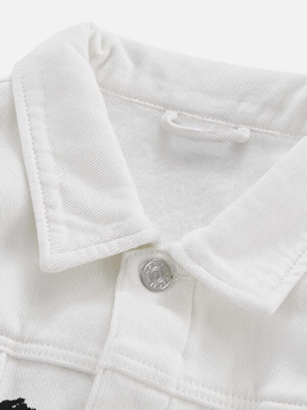 American Street Personality Loose Vintage Lapel Denim Jacket