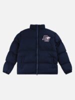 American Retro Letter Print Autumn And Winter Thickening Loose Down Jacket Couple Models -1393