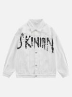 American Street Personality Loose Vintage Lapel Denim Jacket