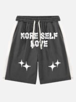 Color-coded Printed Casual Shorts