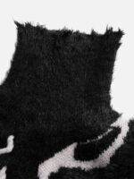 Rip Damage Design Turtleneck Knitwear Sweater - 1525