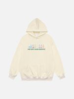 Graffiti Star Print Hooded Sweatshirt
